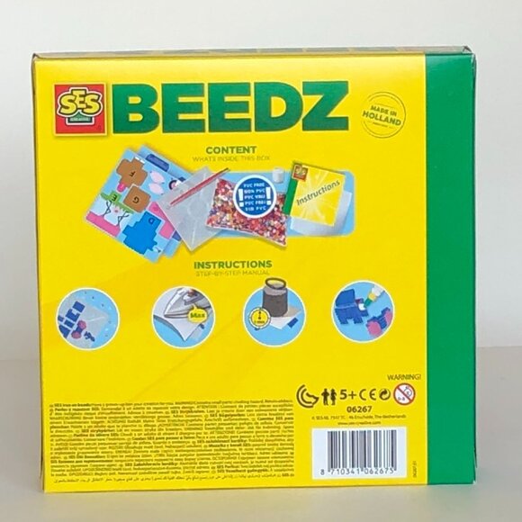 New in Box SES Iron on Beads Beedz 3D Animal Box 1800 Pcs w/Accessories Age 5+ - Picture 11 of 15